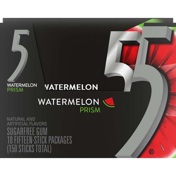 Five Five Prism Single Serve Gum 15 Pieces, PK120 262605 - main